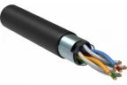 Кабель витая пара F/UTP кат.5E 4х2х24AWG solid CU LDPE Outdoor черн. (м) в Ростове-на-Дону в Ростове-на-Дону