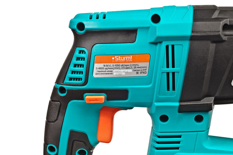 Аккумуляторный перфоратор Sturm! CRH1825BL 1BatterySystem