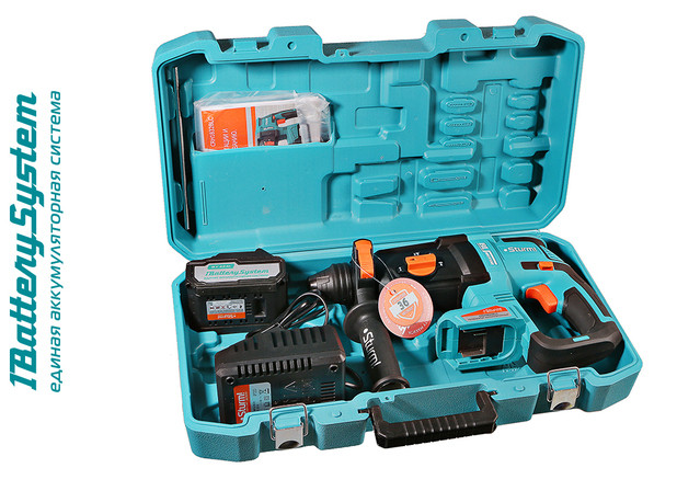 Аккумуляторный перфоратор Sturm! CRH1832BLC 1BatterySystem