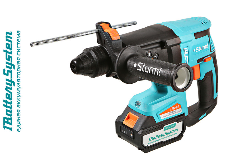 Аккумуляторный перфоратор Sturm! CRH1832BLC 1BatterySystem