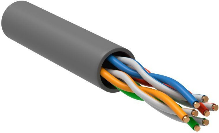 Кабель витая пара U/UTP кат.5E 4х2х24AWG solid CU PVC сер. (м) GENERICA BC1-C5E04-111-305-G в Ростове-на-Дону в Ростове-на-Дону