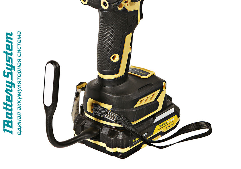 Дрель аккумуляторная б/щ Hanskonner HCD2065BLC 1BatterySystem в Ростове-на-Дону в Ростове-на-Дону