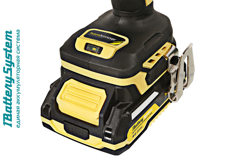 Дрель аккумуляторная б/щ Hanskonner HCD2065BLC 1BatterySystem в Ростове-на-Дону в Ростове-на-Дону