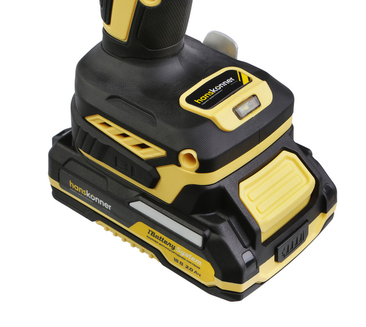 Дрель аккумуляторная б/щ Hanskonner HCD2065BLC 1BatterySystem в Ростове-на-Дону в Ростове-на-Дону