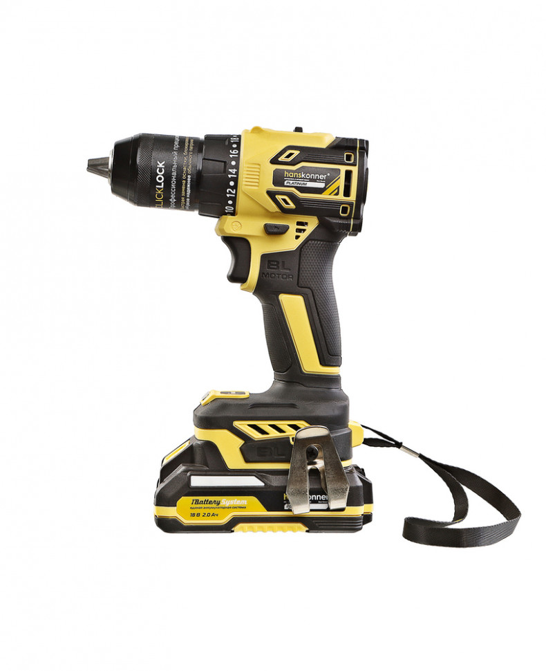 Дрель аккумуляторная б/щ Hanskonner HCD2065BLC 1BatterySystem в Ростове-на-Дону в Ростове-на-Дону