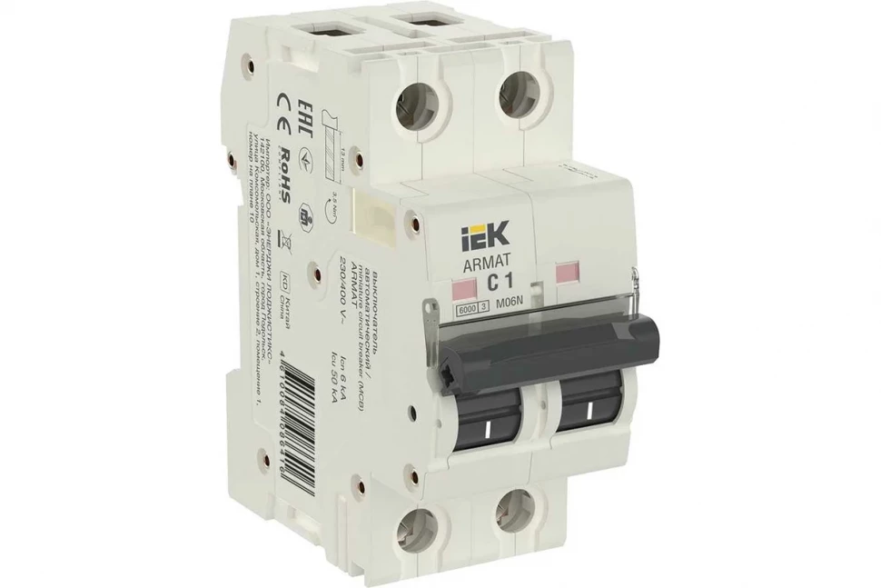 ARMAT Автоматический выключатель M06N 2P C 1А IEK в Ростове-на-Дону в Ростове-на-Дону