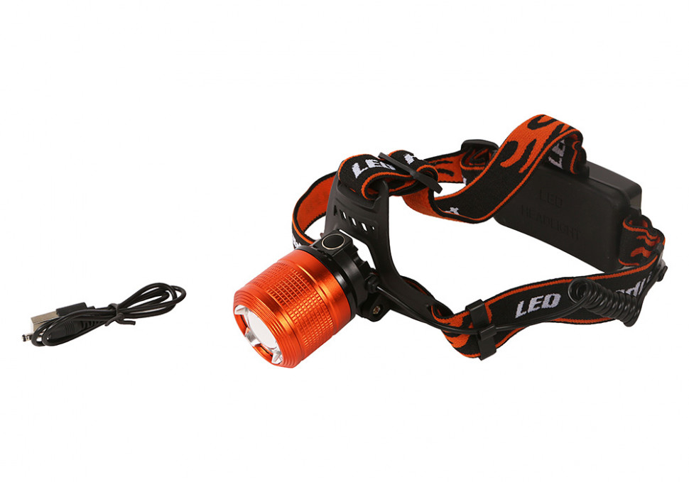 Фонарь налобный аккумуляторный 200лм, T6 светодиод, зум, 3 режима, Sturm! в Ростове-на-Дону в Ростове-на-Дону