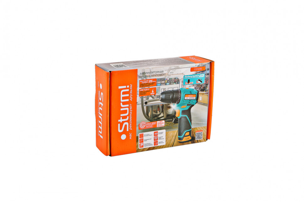 Аккумуляторный шуруповерт Sturm! CD1235 1BatterySystem12V в Ростове-на-Дону в Ростове-на-Дону