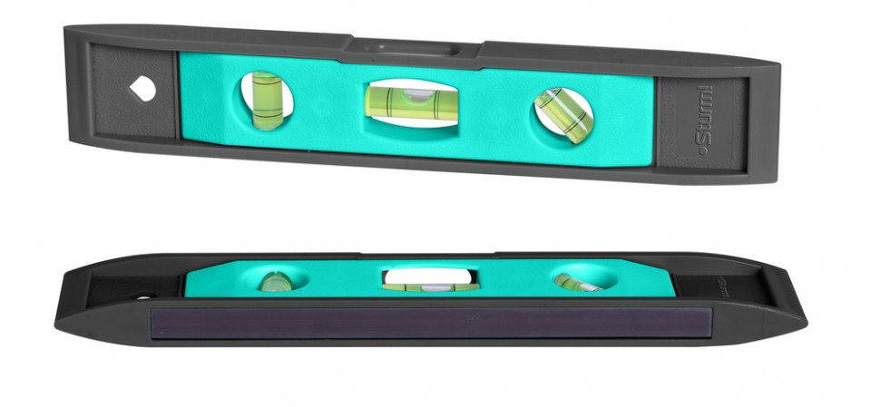 Уровень пластмассовый Torpedo 225 мм, 3 глазка, магнитный, Sturm! в Ростове-на-Дону в Ростове-на-Дону