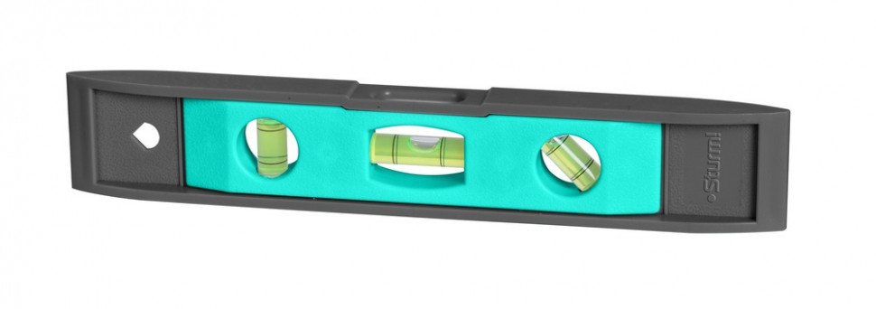 Уровень пластмассовый Torpedo 225 мм, 3 глазка, магнитный, Sturm! в Ростове-на-Дону в Ростове-на-Дону