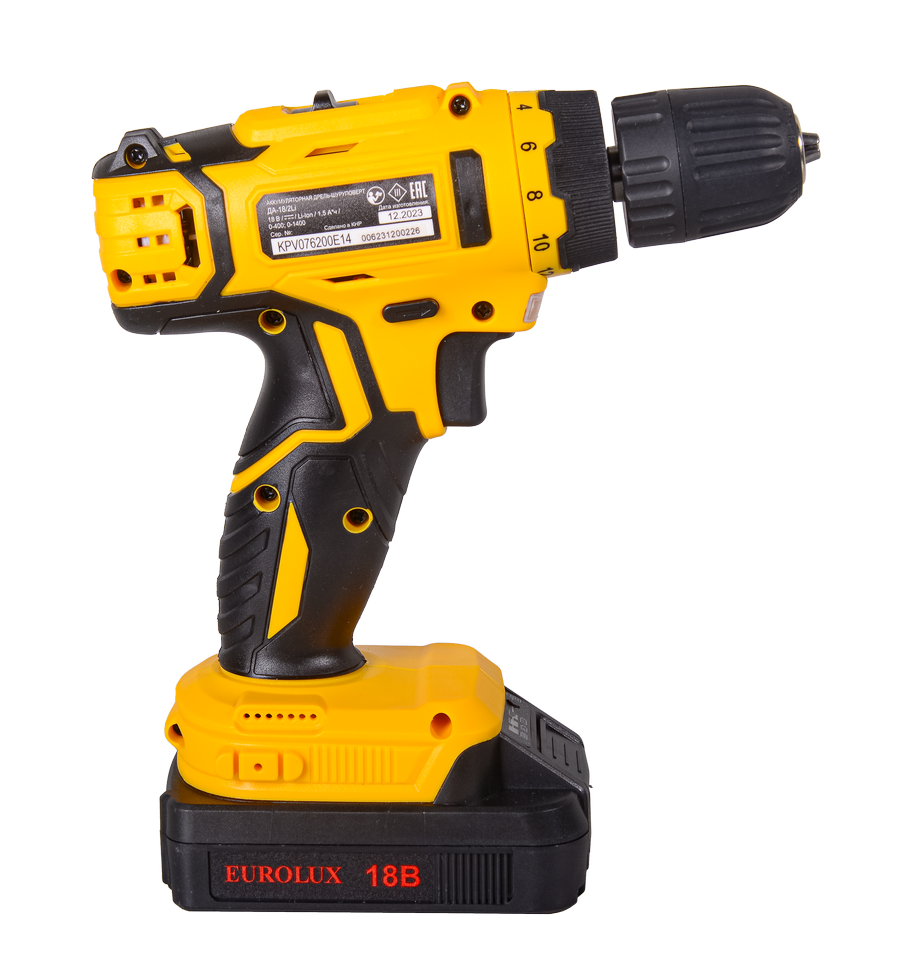 Дрель-шуруповерт Eurolux ДА-18/2Li в Ростове-на-Дону в Ростове-на-Дону