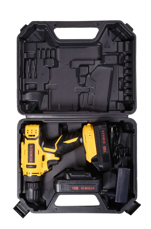 Дрель-шуруповерт Eurolux ДА-18/2Li в Ростове-на-Дону в Ростове-на-Дону