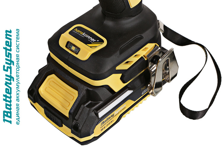 Дрель аккумуляторная б/щ Hanskonner HCD2065C 1BatterySystem в Ростове-на-Дону в Ростове-на-Дону