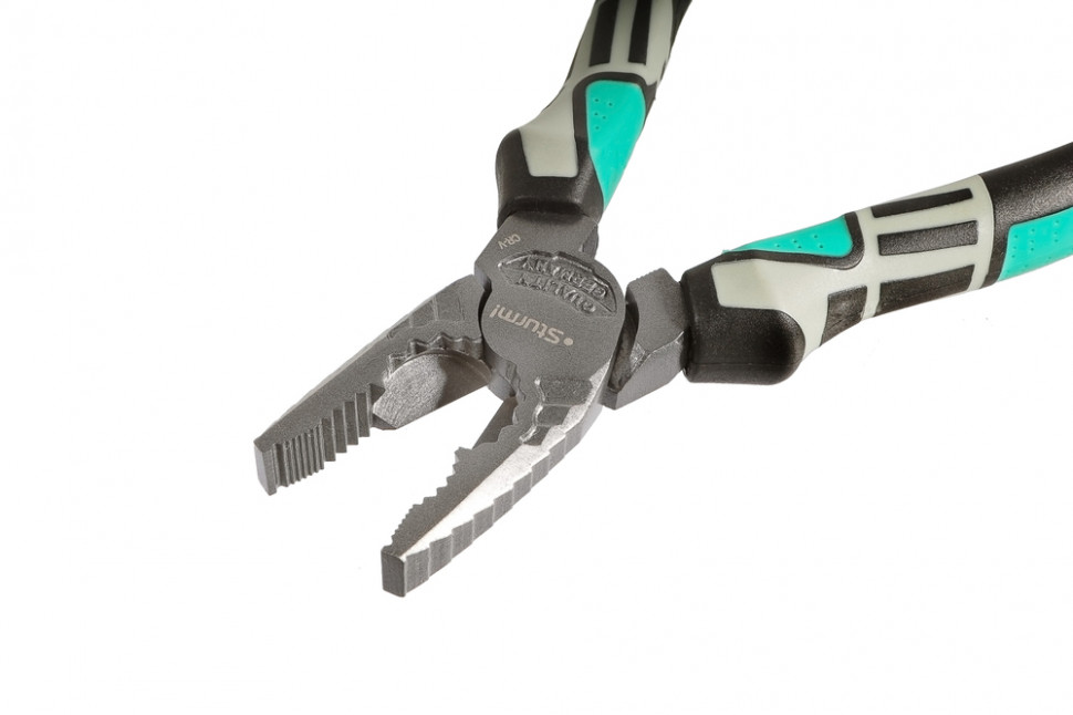 Пассатижи, 180мм, эксцентр. шарнир,  CrV сталь, TPE рукоятки, тефлон, Sturm!