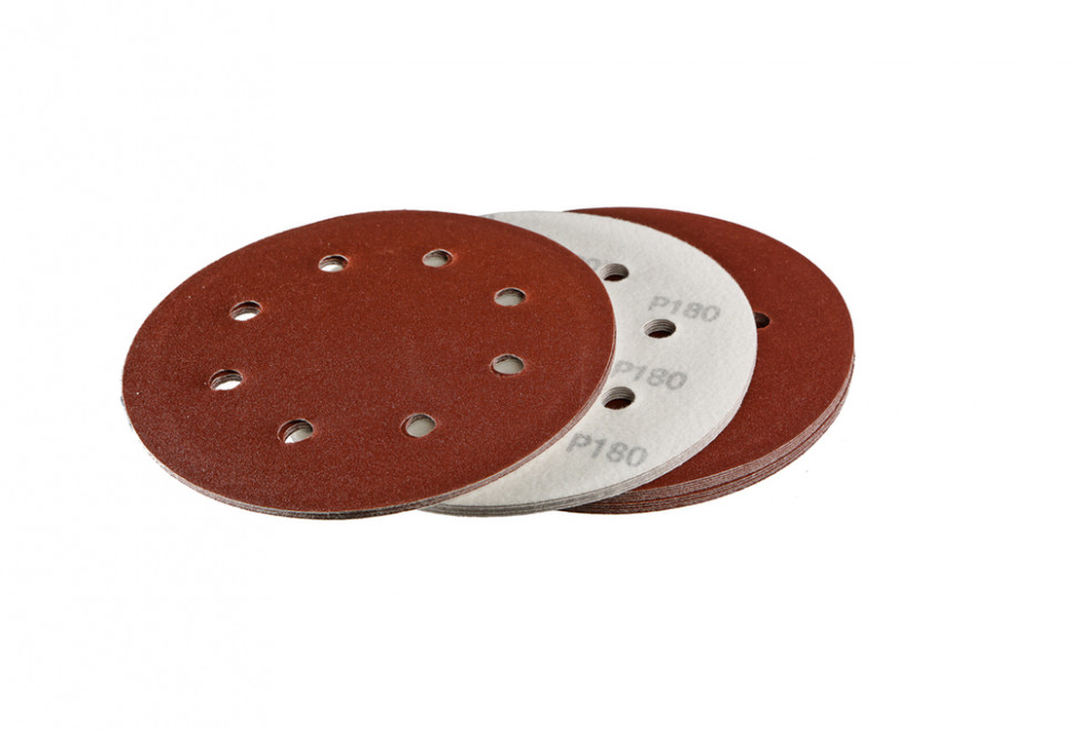 Шлифбумага кругл., 180мм, зерно 180, 20шт 8-ОТВЕРСТИЙ, для DWS6010, Sturm!