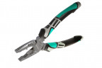 Пассатижи, 200мм, эксцентр. шарнир,  CrV сталь, TPE рукоятки, тефлон, Sturm!