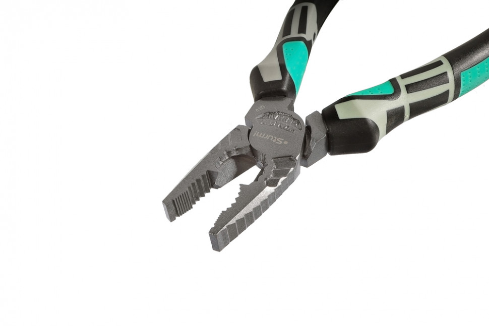 Пассатижи, 200мм, эксцентр. шарнир,  CrV сталь, TPE рукоятки, тефлон, Sturm!