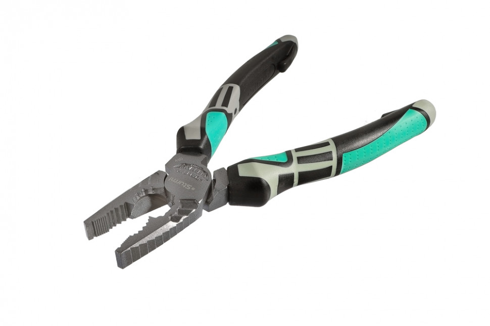 Пассатижи, 200мм, эксцентр. шарнир,  CrV сталь, TPE рукоятки, тефлон, Sturm!