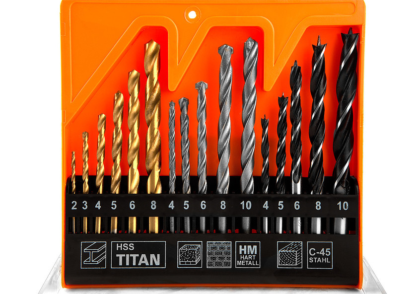 Набор сверл УНИВЕРСАЛЬНЫЙ: 6шт ПО МЕТАЛЛУ, 5шт ПО БЕТОНУ, 5шт ПО ДЕРЕВУ Sturm! в Ростове-на-Дону в Ростове-на-Дону