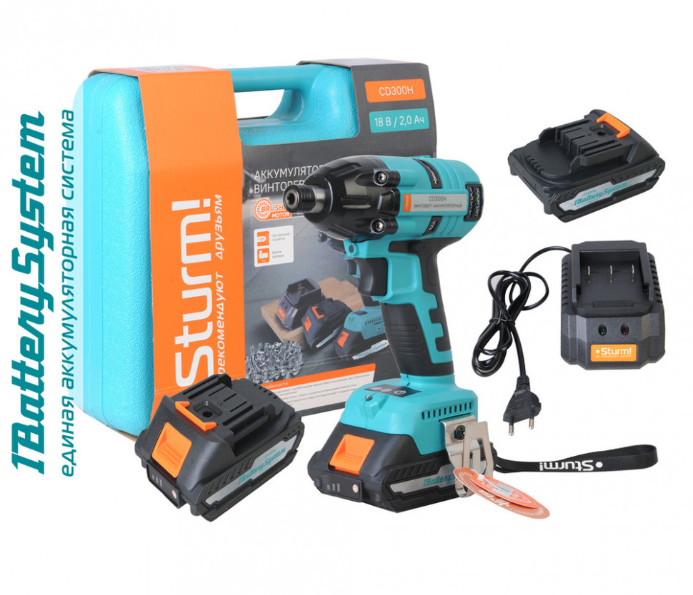 Аккумуляторный ударный винтоверт Sturm! CD300H 1BatterySystem в Ростове-на-Дону в Ростове-на-Дону