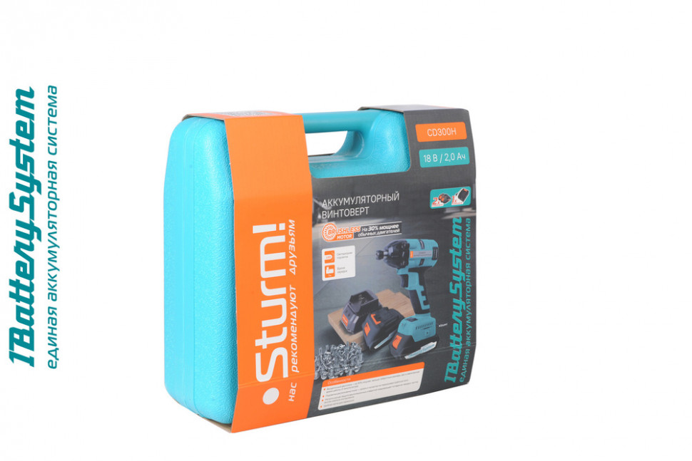 Аккумуляторный ударный винтоверт Sturm! CD300H 1BatterySystem в Ростове-на-Дону в Ростове-на-Дону