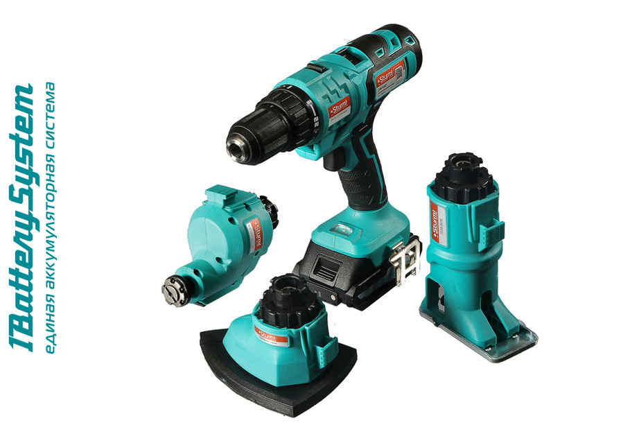 Аккумуляторный шуруповерт-мультитул 4в1 Sturm! CMT1801 1BatterySystem в Ростове-на-Дону в Ростове-на-Дону