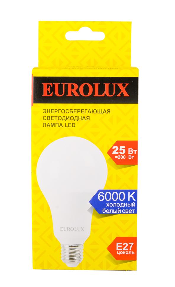 Лампа светодиодная Eurolux LL-E-A80-25W-230-6K-E27 в Ростове-на-Дону в Ростове-на-Дону