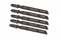 Пилки для лобзика по дереву T119B, 5 шт, 76х51мм, шаг зуба 2 мм, быстрый прямой рез, HCS, Sturm!