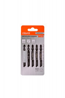 Пилки для лобзика по дереву T119B, 5 шт, 76х51мм, шаг зуба 2 мм, быстрый прямой рез, HCS, Sturm!