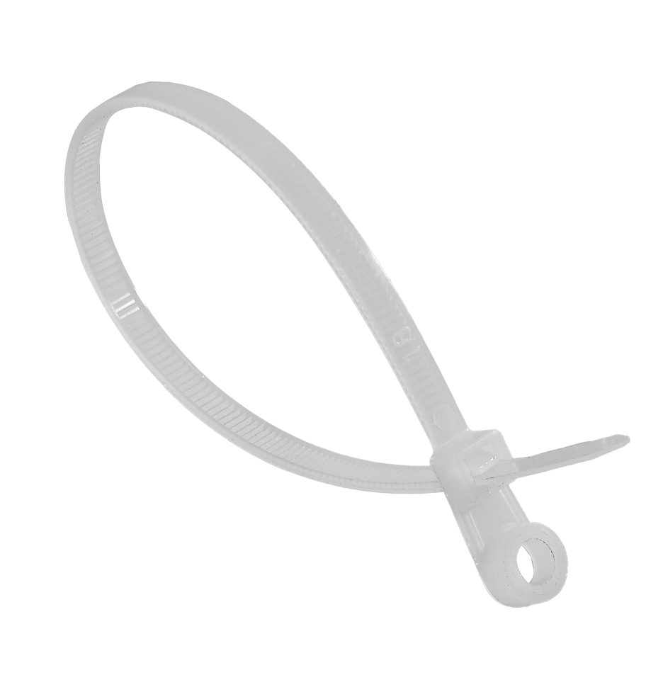 Хомут нейлоновый под винт Вихрь 4,8х200 Б (100 шт)