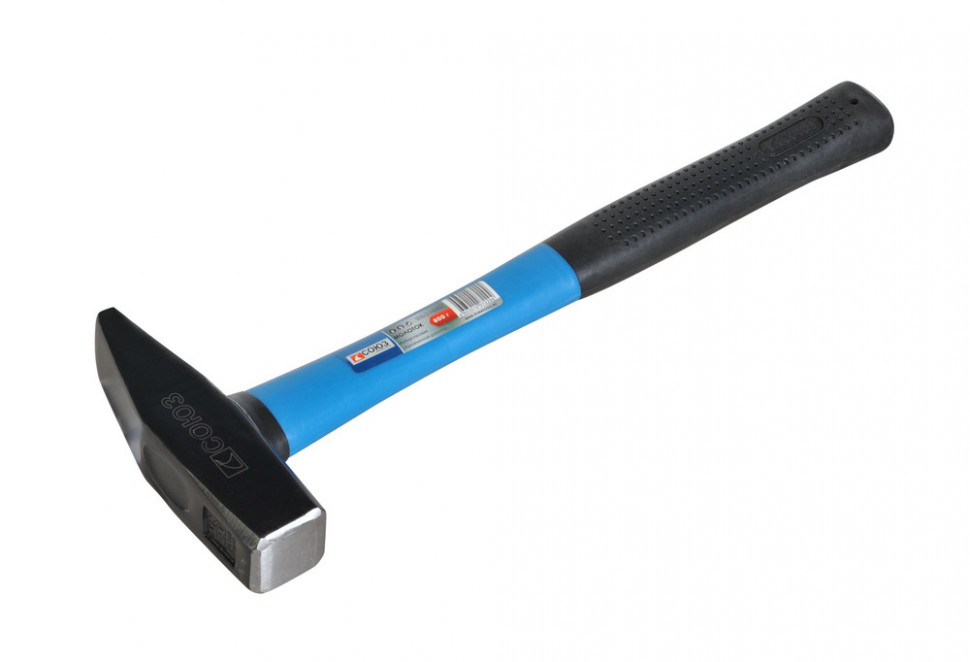 Молоток слесарный, кованый боек, 800 г, фибергласовая рукоятка, СОЮЗ