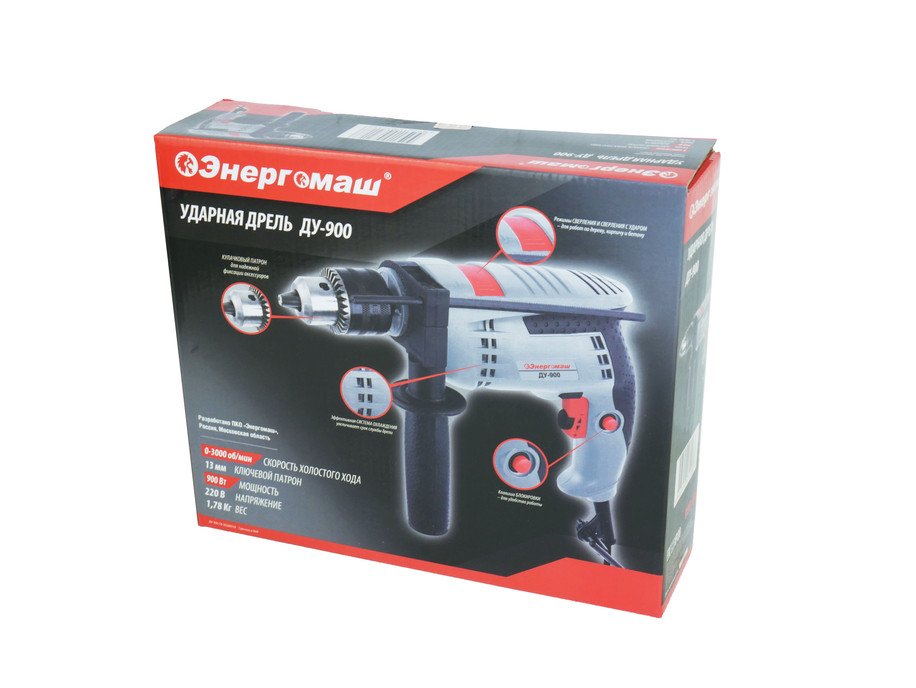 Дрель ударная Энергомаш ДУ-900 в Ростове-на-Дону в Ростове-на-Дону