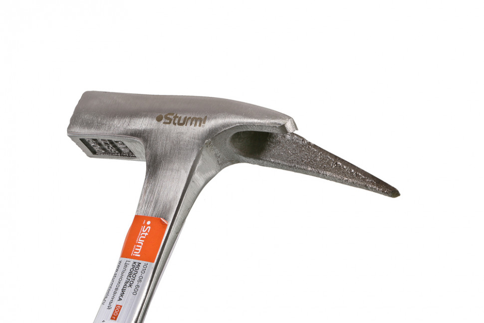 Молоток кровельщика цельнокованый, обрезиненная рукоятка, 600 г Sturm!