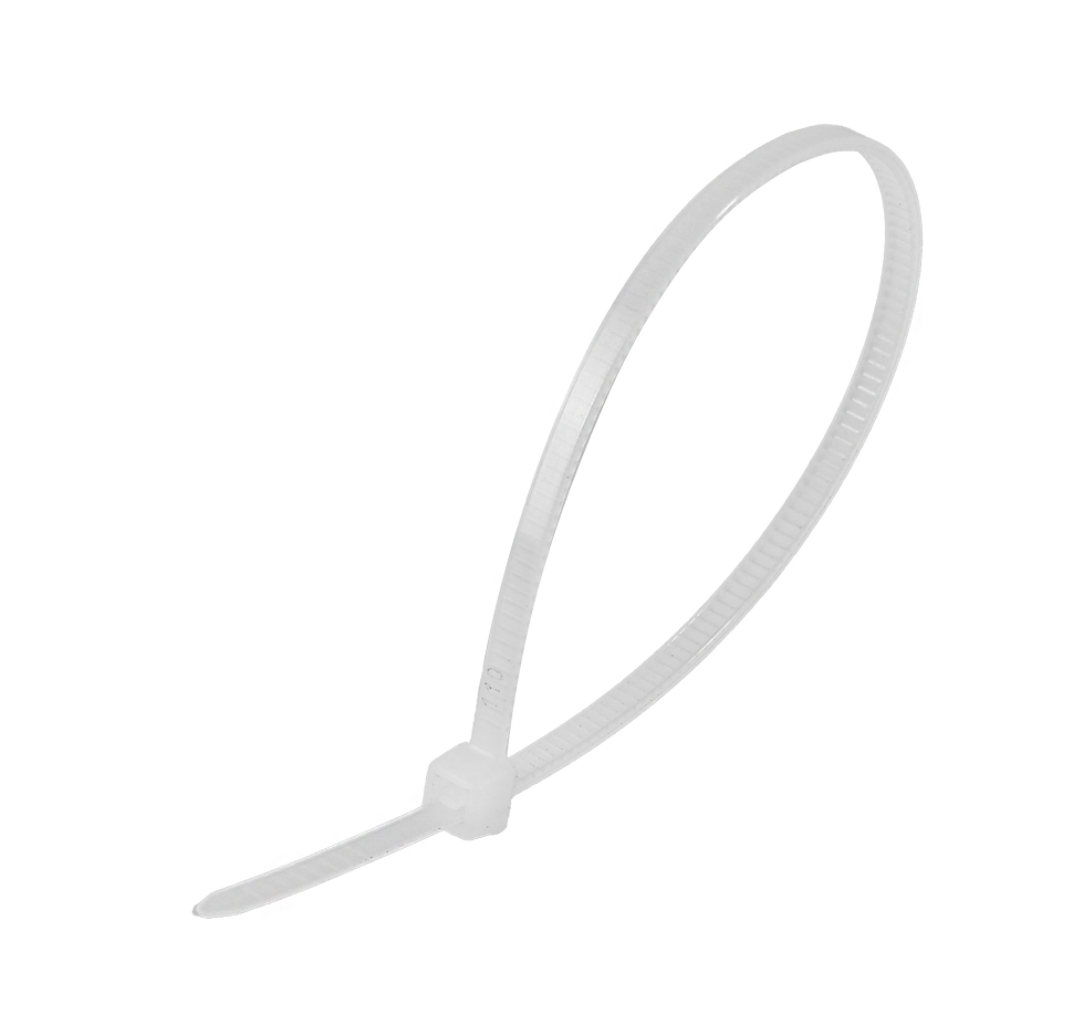 Хомуты нейлоновые (стяжки) белые 100 шт. Вихрь 2,5*150 Б