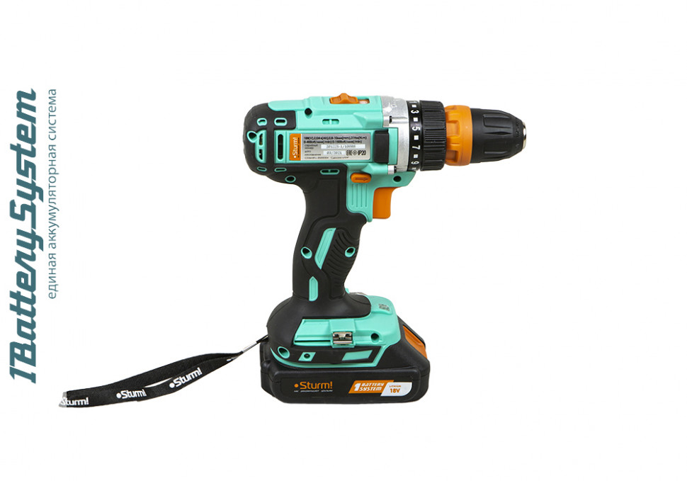 Аккумуляторный шуруповерт Sturm! CD3618T 1BatterySystem