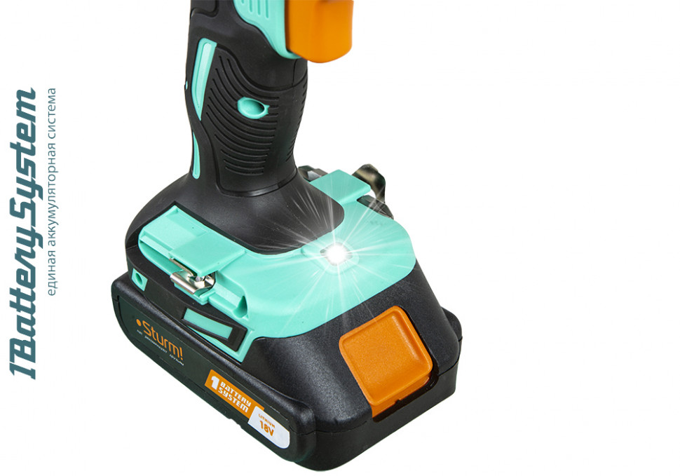 Аккумуляторный шуруповерт Sturm! CD3618T 1BatterySystem