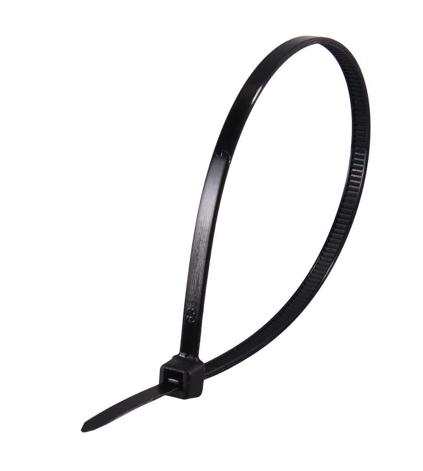 Хомуты нейлоновые (стяжки) черные 100 шт. Вихрь 3,6*200 Ч