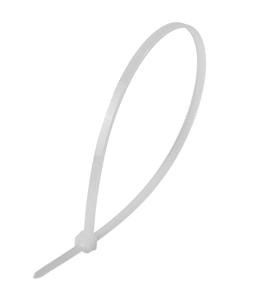 Хомуты нейлоновые (стяжки) белые 100 шт. Вихрь 3,6*250 Б
