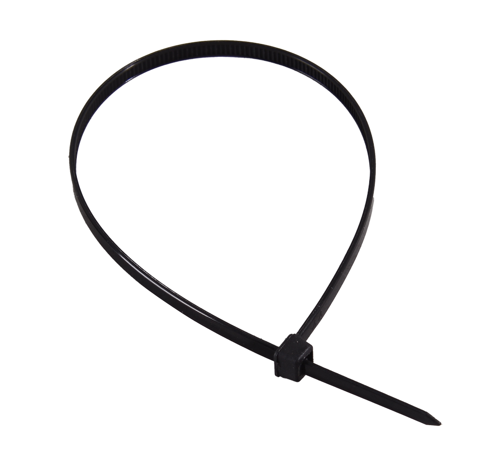 Хомуты нейлоновые (стяжки) черные 100 шт. Вихрь 3,6*250 Ч