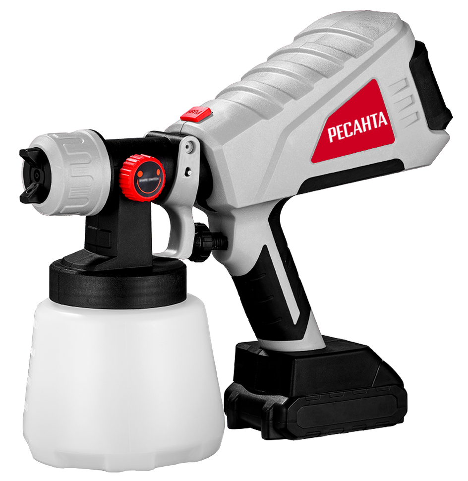 Краскопульт аккумуляторный Ресанта АКП-20Li (в комплекте 1 АКБ и ЗУ)