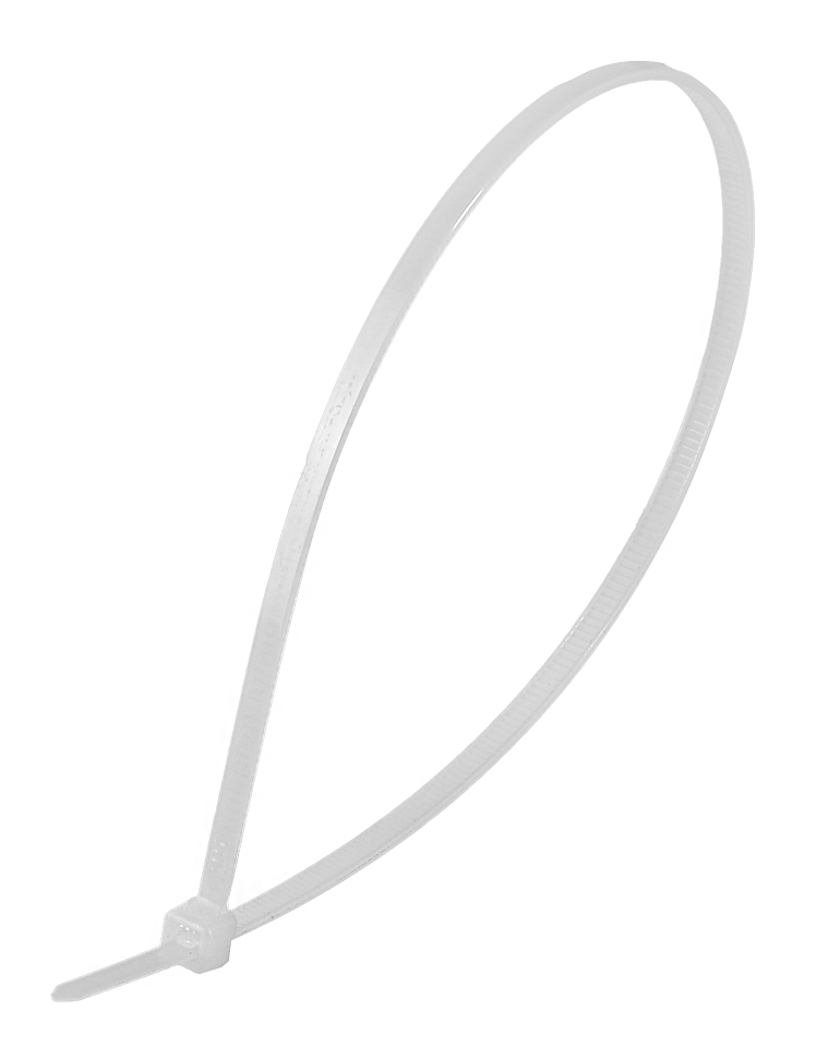 Хомуты нейлоновые (стяжки) белые 100 шт. Вихрь 3,6*300 Б