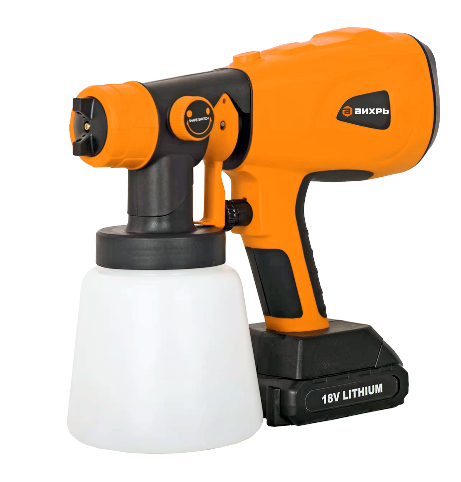 Краскопульт аккумуляторный Вихрь АКП-20Li (в комплекте 1 АКБ и ЗУ)