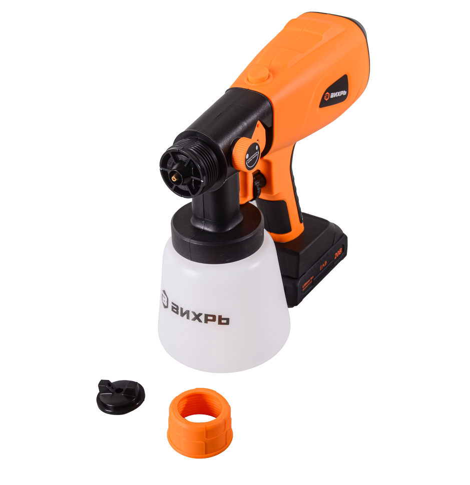 Краскопульт аккумуляторный Вихрь АКП-20Li (в комплекте 1 АКБ и ЗУ)