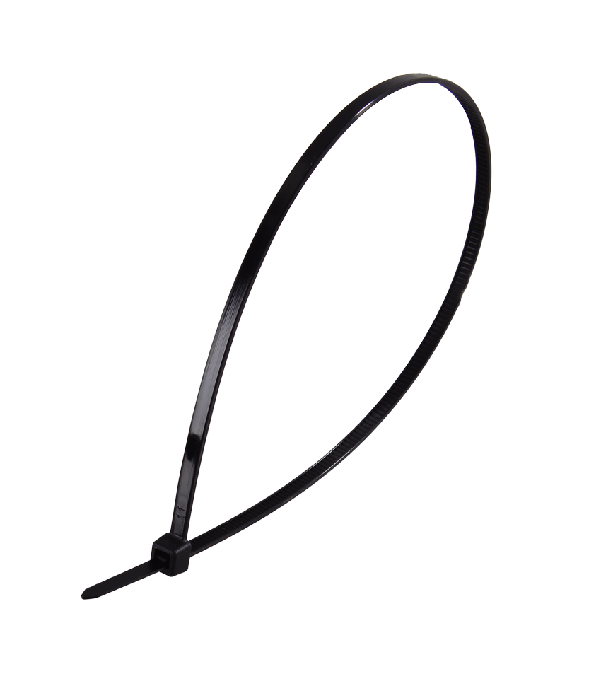 Хомуты нейлоновые (стяжки) черные 100 шт. Вихрь 3,6*300 Ч