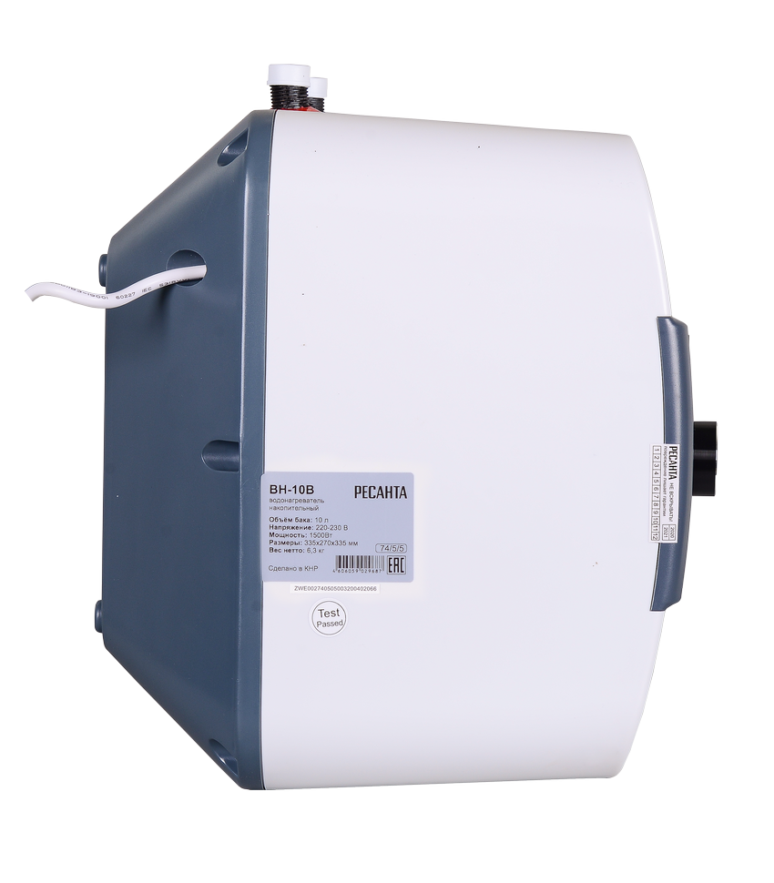 Водонагреватель накопительный ВН-10В Ресанта