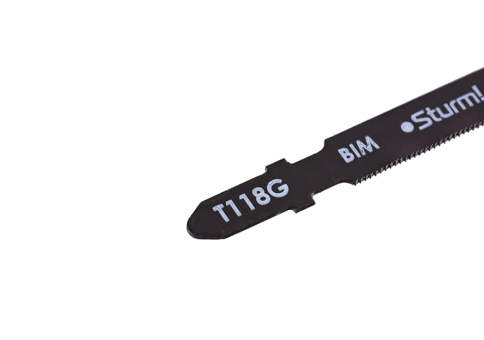 Пилки для лобзика по металлу T118G, 2 шт, 76х51мм, шаг зуба 0,8мм, тонкий прямой рез, HSS, Sturm!