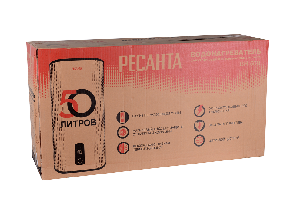 Водонагреватель накопительный ВН-50В Ресанта
