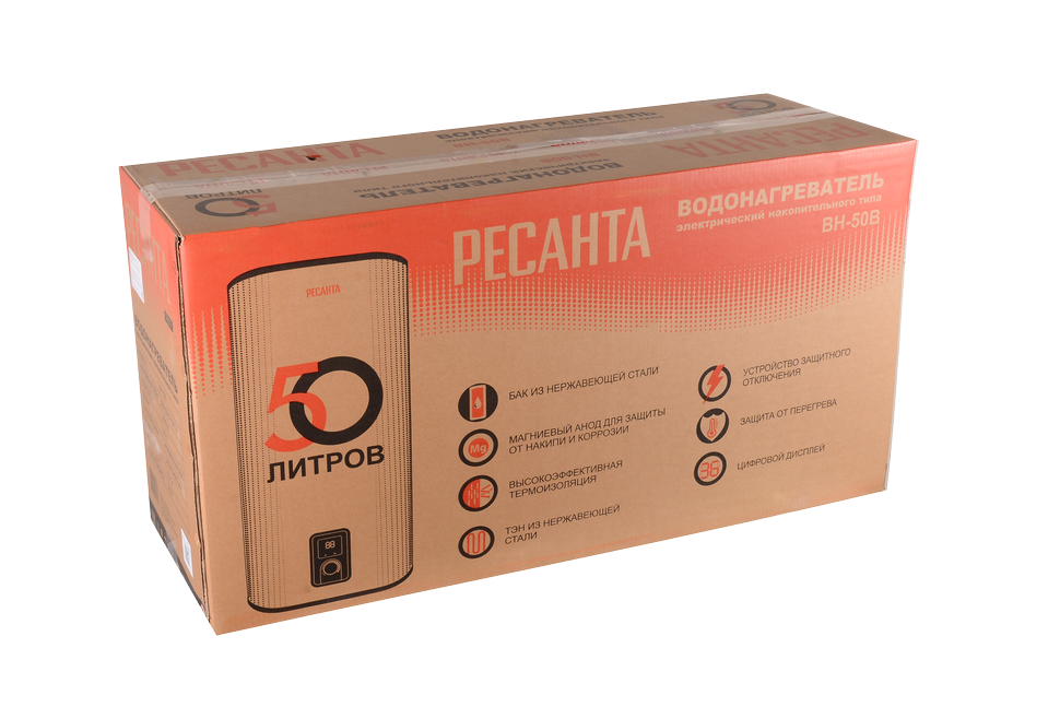 Водонагреватель накопительный ВН-50В Ресанта