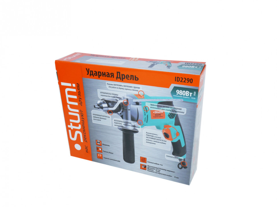 Дрель ударная Sturm! ID2290 в Ростове-на-Дону в Ростове-на-Дону