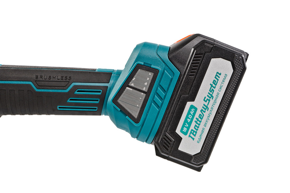 CAG18125BLE  УШМ аккумуляторная б/щ Sturm!, 18В, 1BatterySystem, 125мм, плавн пуск, 1х4Ач,кейс